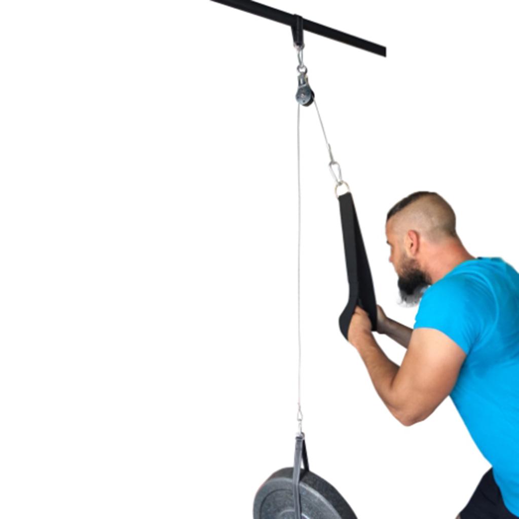 2 Dây nâng tải thể dục tự làm cáp ròng rọc tập luyện thể thao Lifting Load Fitness DIY Pulley