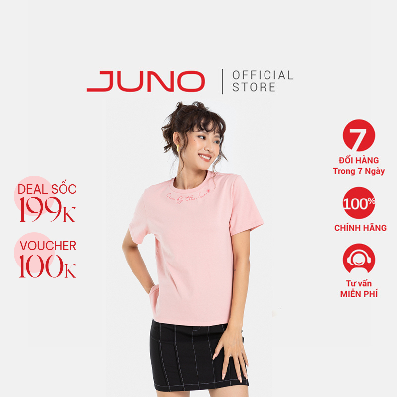 Áo Thun Thời Trang JUNO Form Vừa In Cổ Áo JNATH013