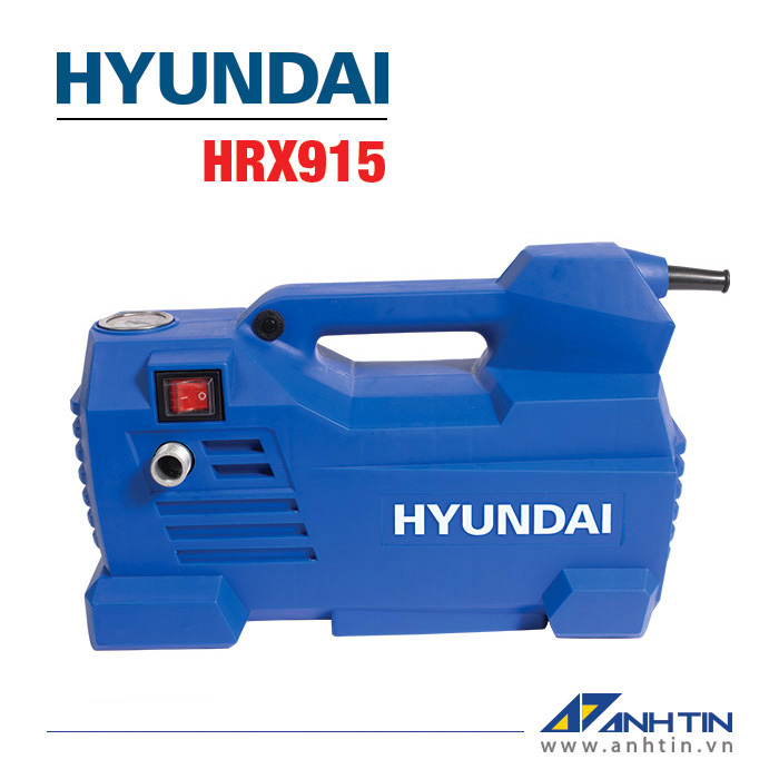 Máy rửa xe, xịt rửa cao áp HYUNDAI HRX915 I Motor cảm ứng từ - Bảo vệ chống giật