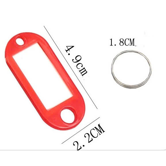 Combo 10 Thẻ Ghi Nhớ Đánh Dấu Gắn Móc Chìa Khóa, Vali, Hành Lý Tiện Dụng Màu Ngẫu Nhiên