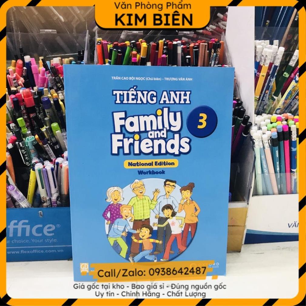 Bìa bao + tiếng anh 3 family and friends theo chân trời sáng tạo