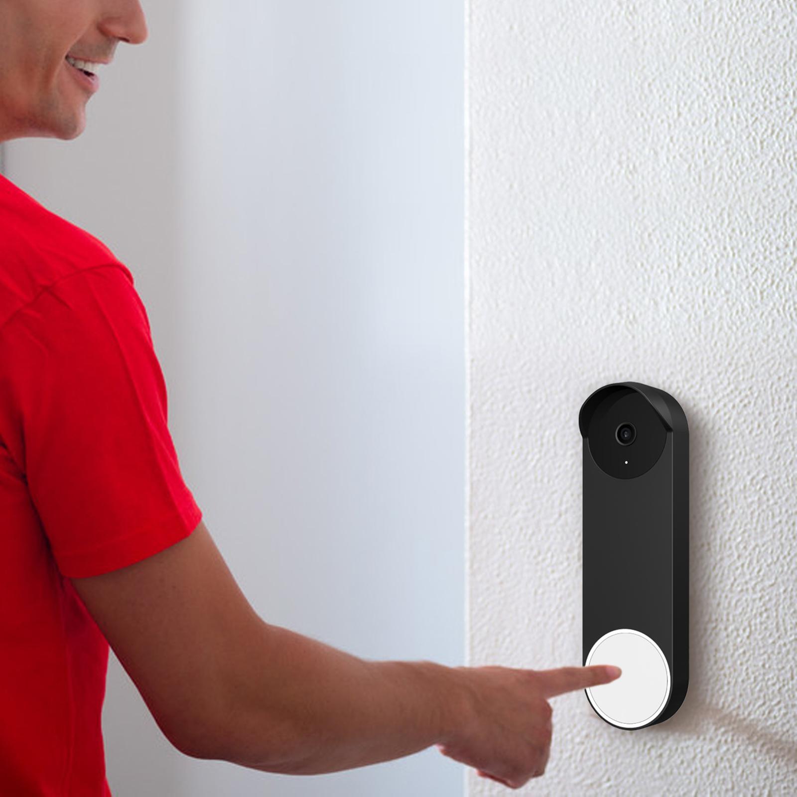 2Pieces Silicone Case Snugly Easy to Install for Google Nest Doorbell