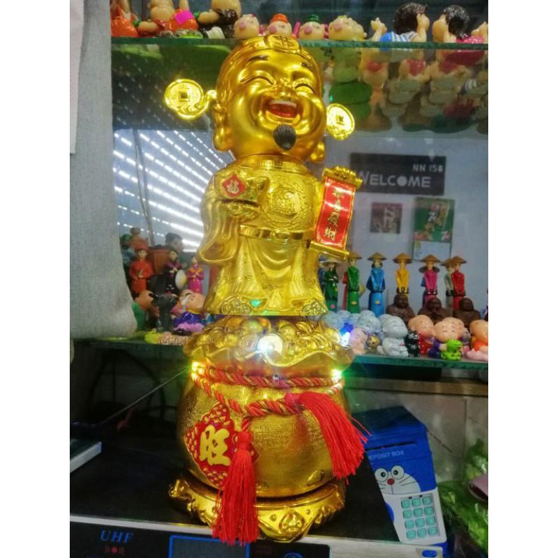 THẦN TÀI ĐỨNG HŨ VÀNG TRƯNG BÀY TRANG TRÍ