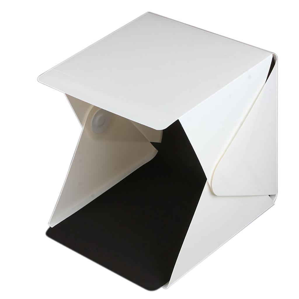 8.89'' x 9.05'' x 9.44'' Light Room Table Top Photo Studio Photography LED Lighting Tent Kit Backdrop Cube Box