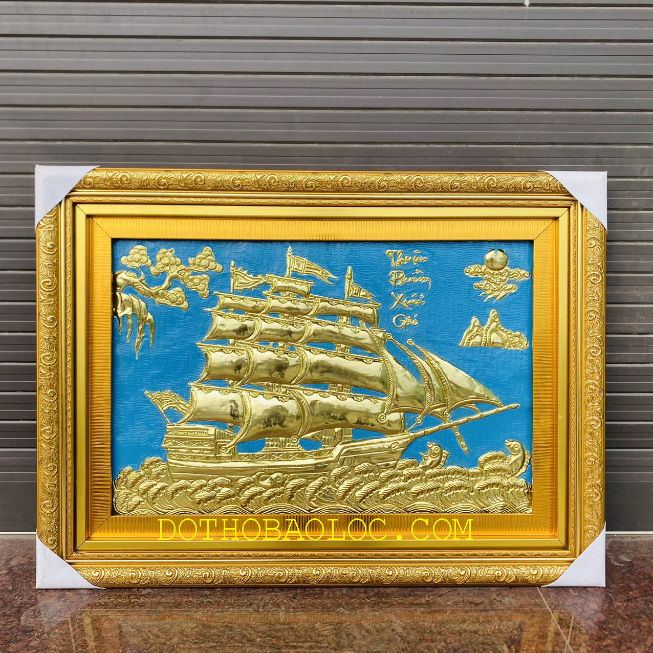 Tranh Thuận Buồm Xuôi Gió Bằng Đồng Cao 55cmx75cm