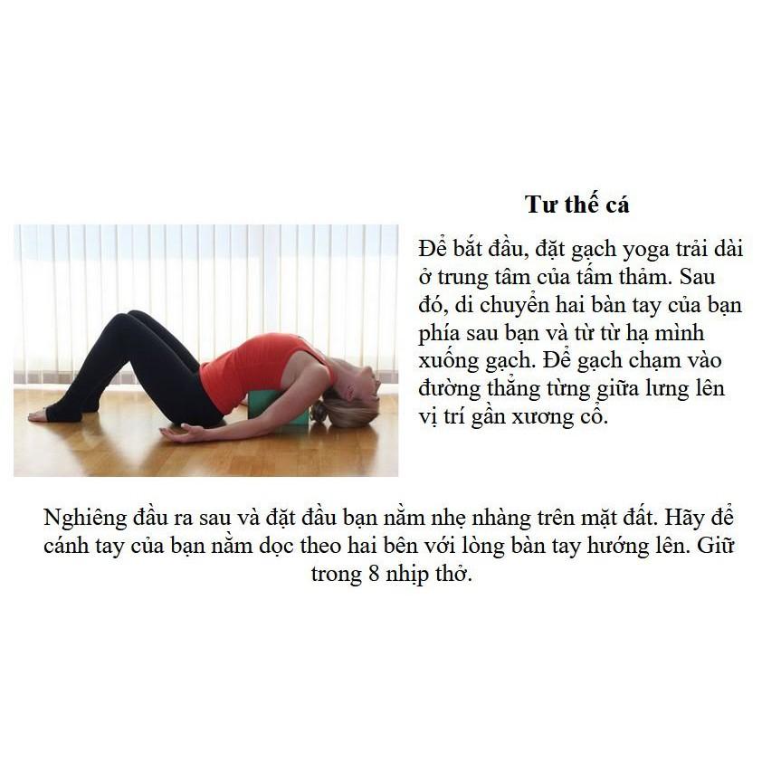 GẠCH TẬP YOGA IN HOA MANDALA (LOẠI 1)-NHIỀU MÀU tặng kèm dây dù yoga