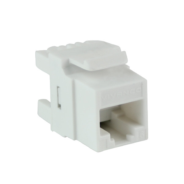 Toolless Keystone Jack VIVANCO CAT6, Chuẩn RJ45, Unshielded - Hàng Chính Hãng