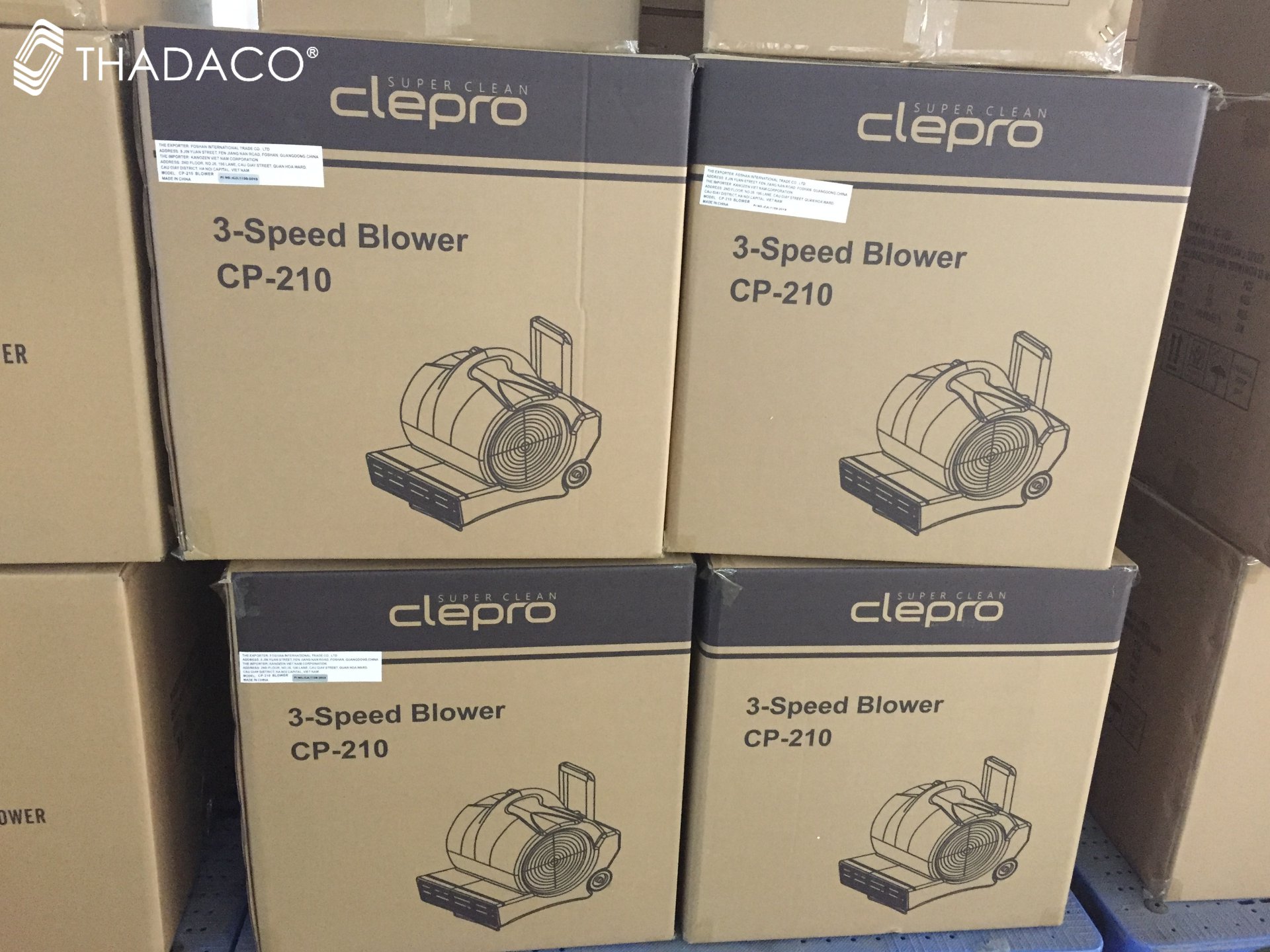 Quạt thổi thảm, thổi khô sàn 3 cấp độ CLEPRO CP-210, dùng phổ biến trong vệ sinh công nghiệp - Hàng chính hãng