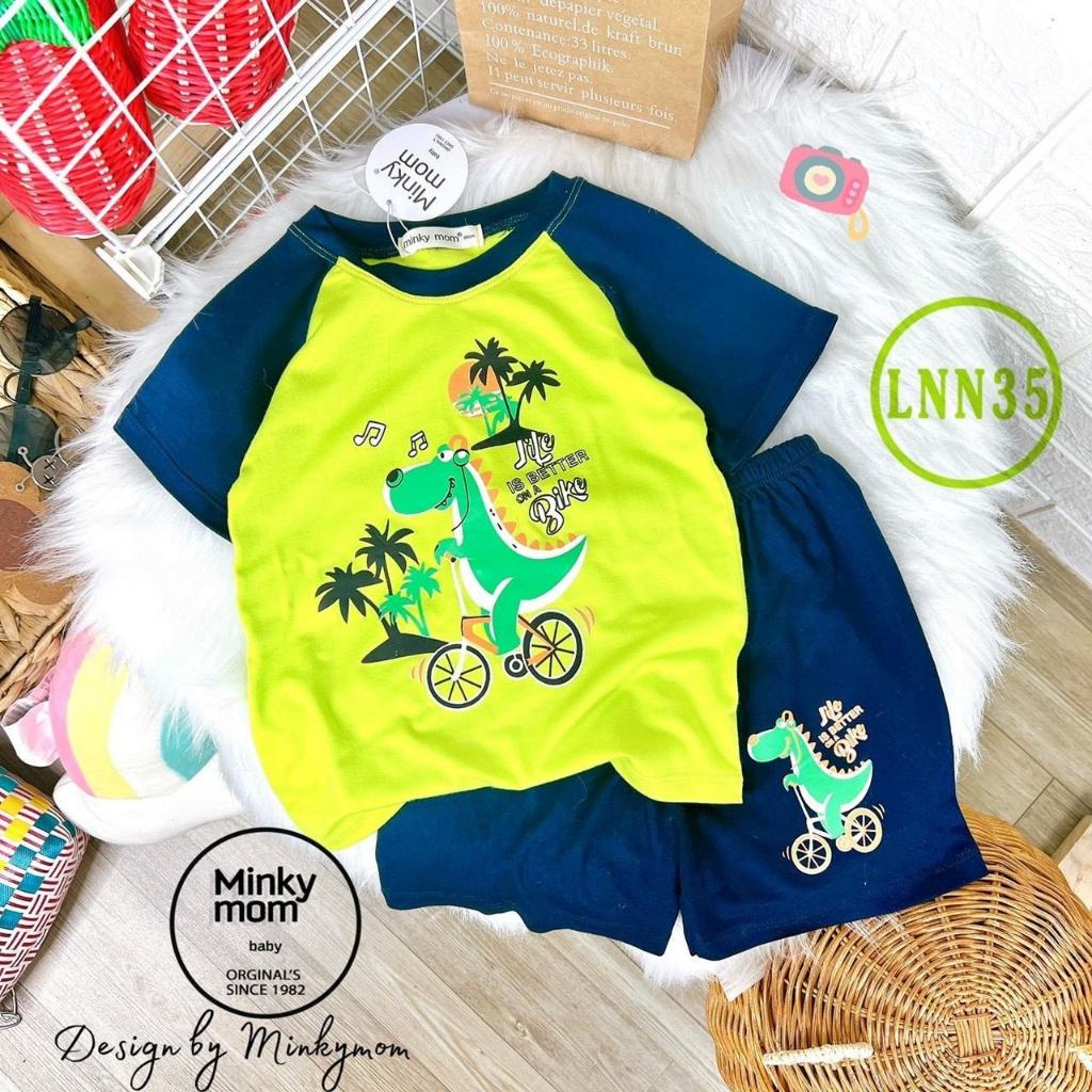 Bộ Cộc Tay Cho Bé LNN35 Đồ Bộ Thun Lạnh Cao Cấp Mềm Mịn Thoáng Mát Hàng Chuẩn Loại 1 MINKY MOM Dễ Chịu, Thoải Mái Cho Bé