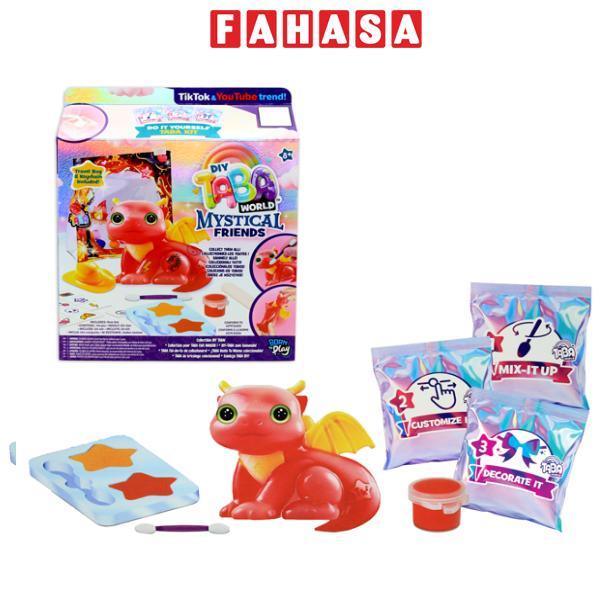 Đồ Chơi Móc Khóa Squishy DIY - Taba World 255102-7L - Rồng Blaze