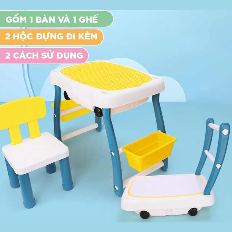 Đồ Chơi PEEK A BOO Bàn Học Kèm Ghế Cho Bé Size Lớn H304-A