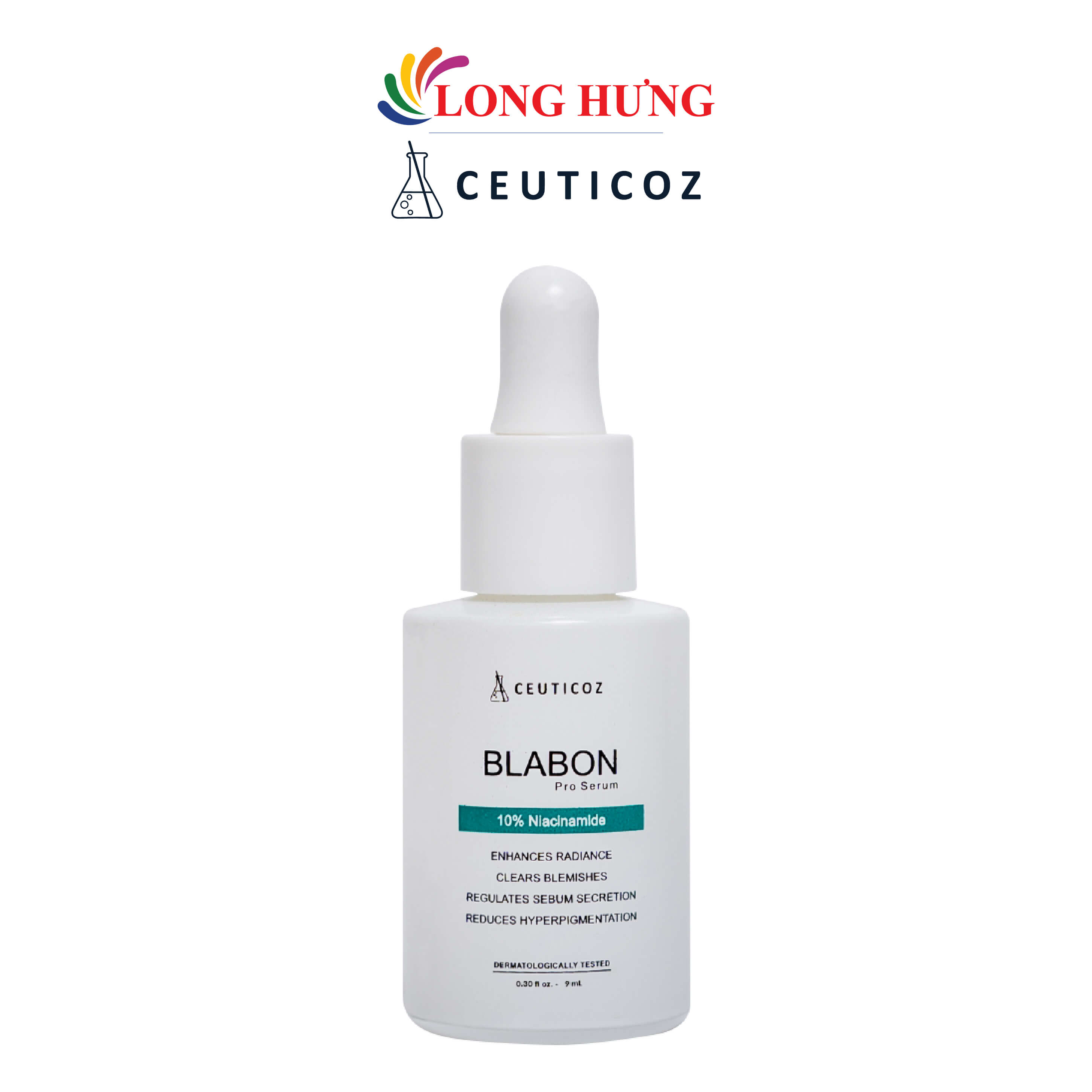 Serum dưỡng trắng chuyên dụng Emmié Ceuticoz Blabon 10% Niacinamide (9ml/30ml) - Hàng chính hãng