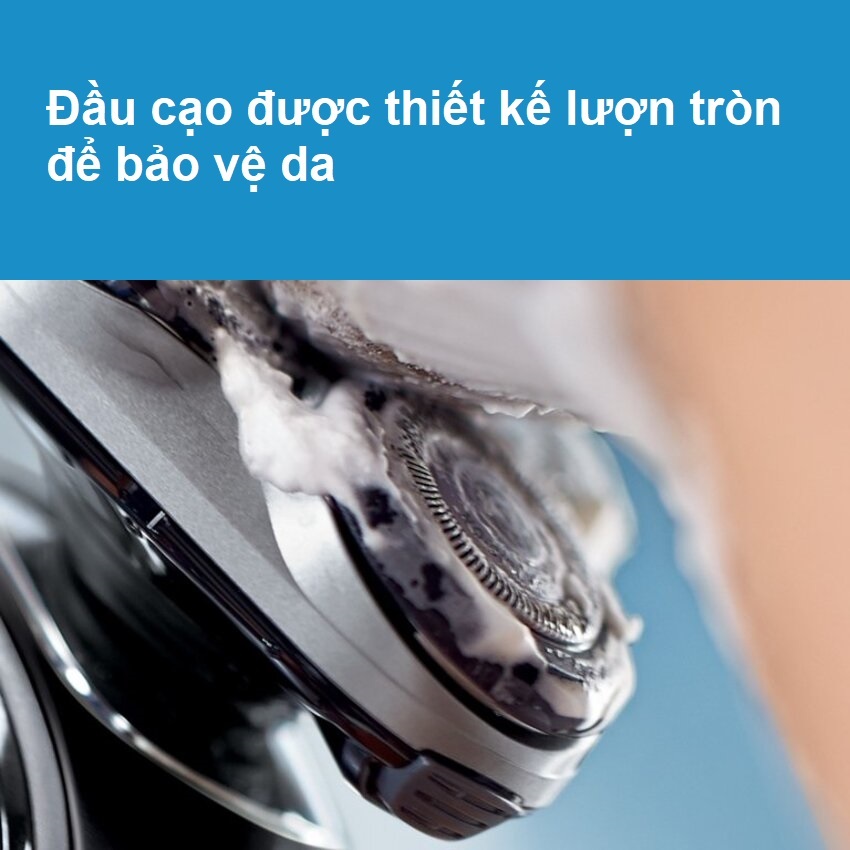 Máy cạo râu khô và ướt Philips Norelco S5290/88, Series 5000 có đầu tỉa để tỉa tóc mai và ria mép - HÀNG NHẬP KHẨU