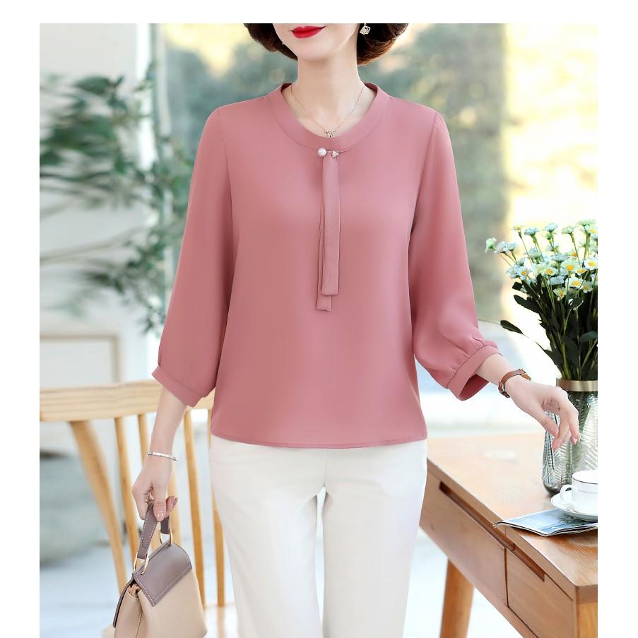 áo kiểu trung niên thanh lịch (thoitrangbigsize05) n49-221