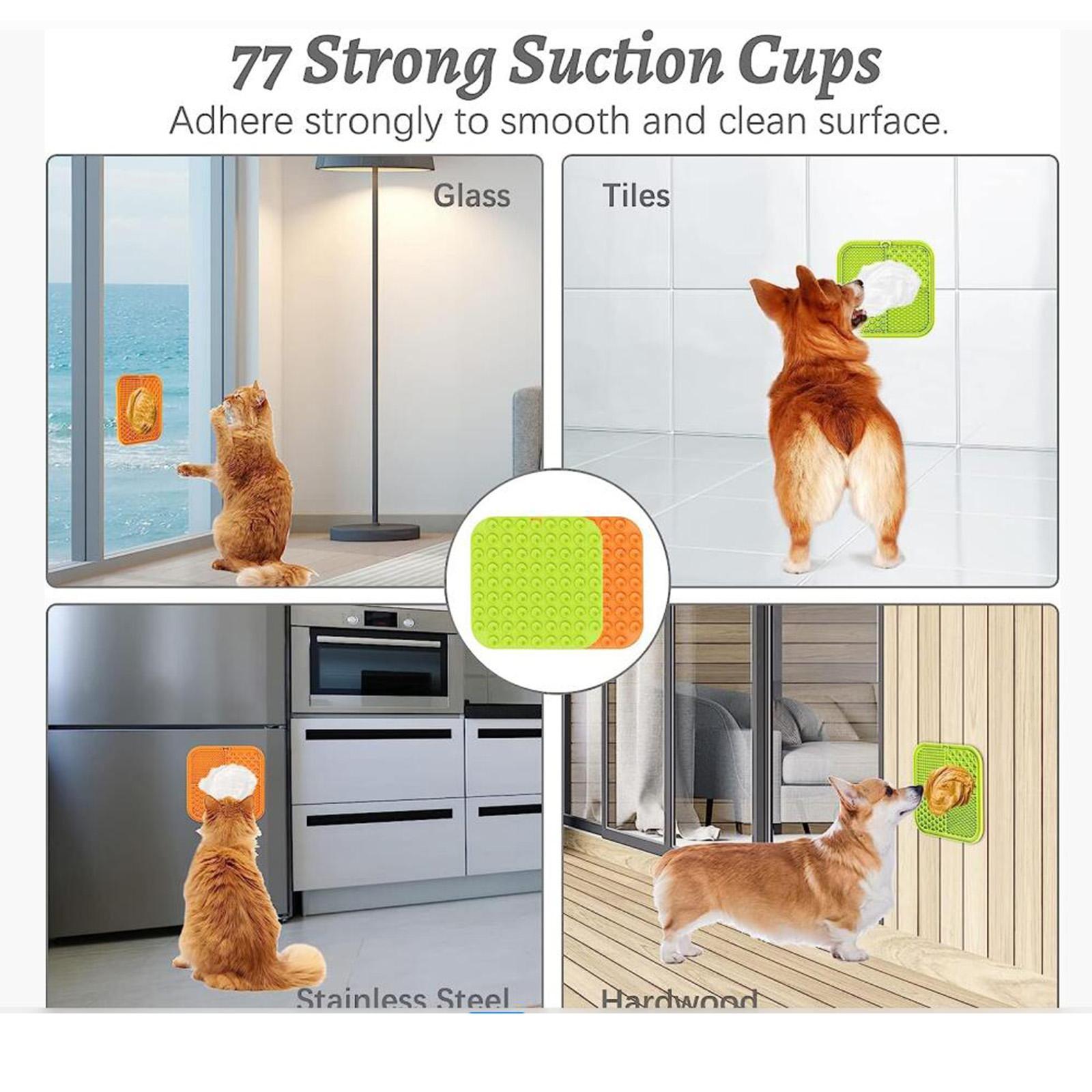 Licking Mat for Dogs and Cats with Suction Cups Pet Food Licking Mat