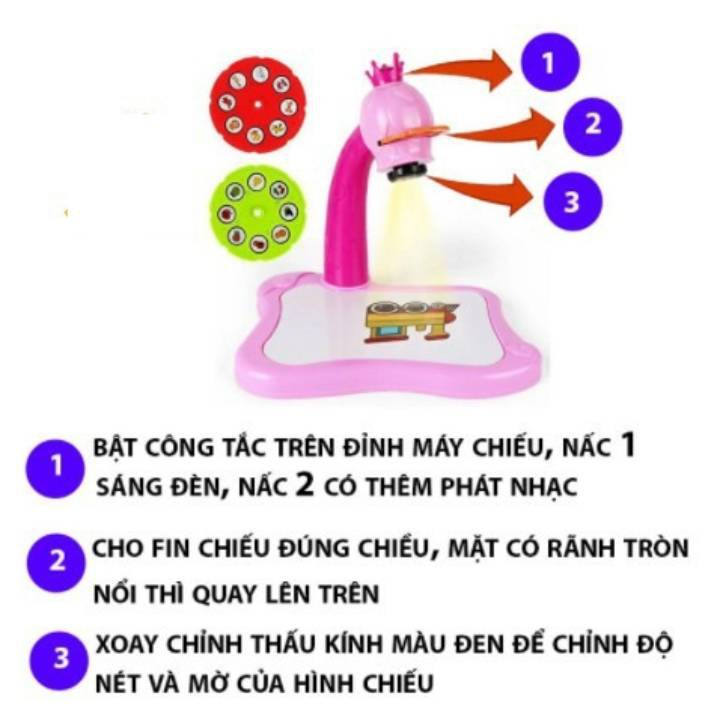 Bàn Tập Vẽ Cho Bé Có Đèn Chiếu Sáng Thông Minh Kèm 12 Bút Vẽ Vỡ Vẽ, Bảng Vẽ Có Thể Xóa Tiện Dụng-Màu Hồng