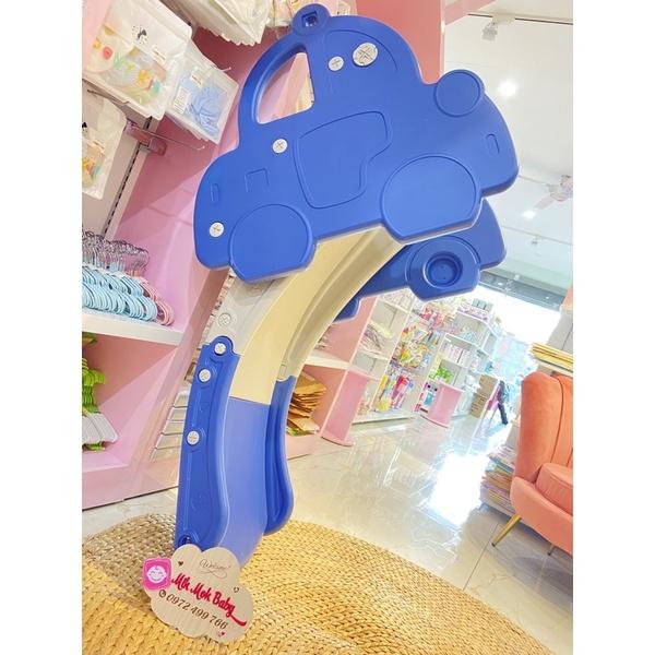 Cầu trượt cho bé gấp gọn kèm khung bóng rổ hình Ô tô cho bé Toys House-hàng chính hãng-Hàng có sẵn