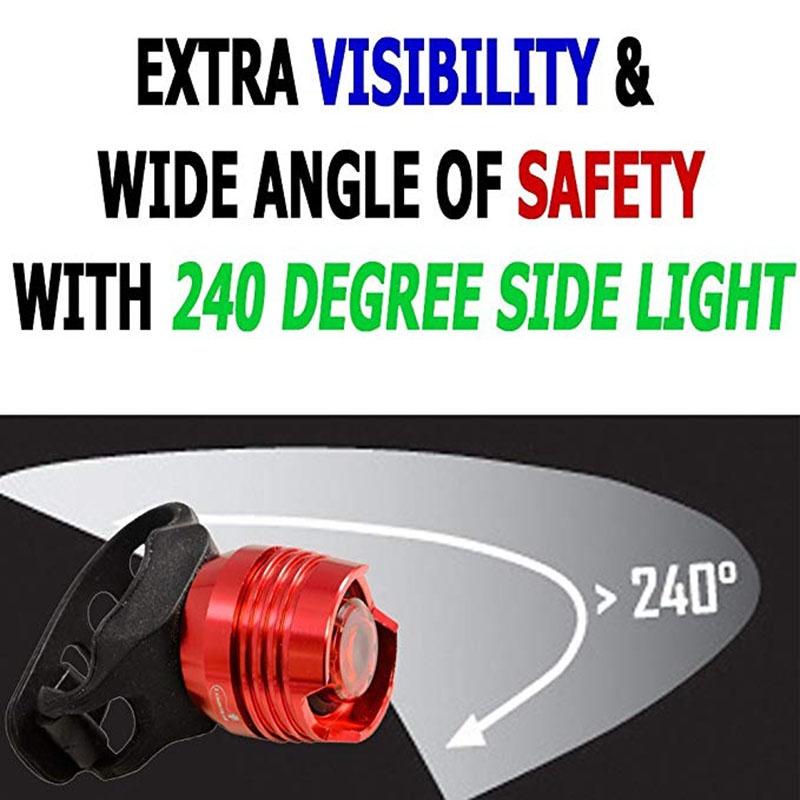 Đèn Led Cảnh Báo An Toàn Gắn Phía Trước Xe Đạp Chống Thấm Nước