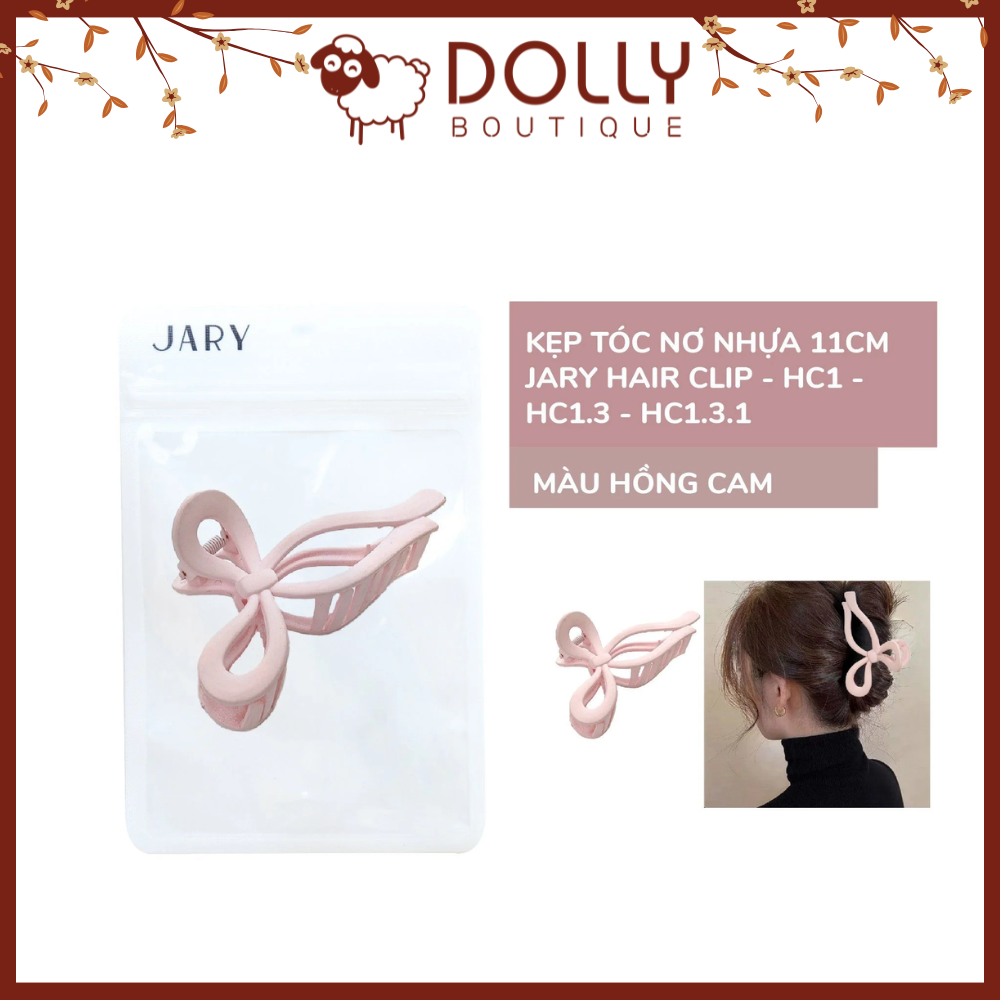 Kẹp tóc nơ nhựa 11cm Jary Hair Clip - HC1 - HC1.3 - HC1.3.1