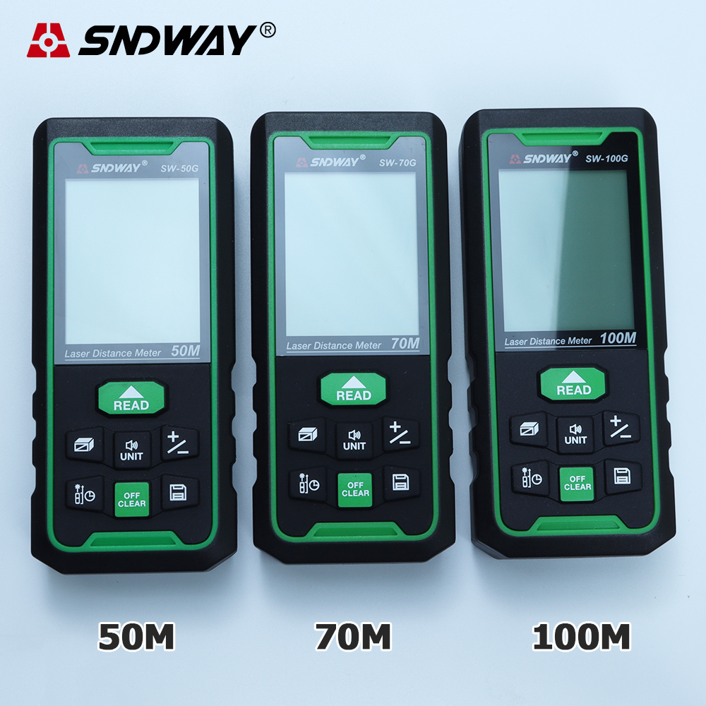 Thước đo khoảng cách SNDWAY tia Laser Xanh 50G 70G 100G