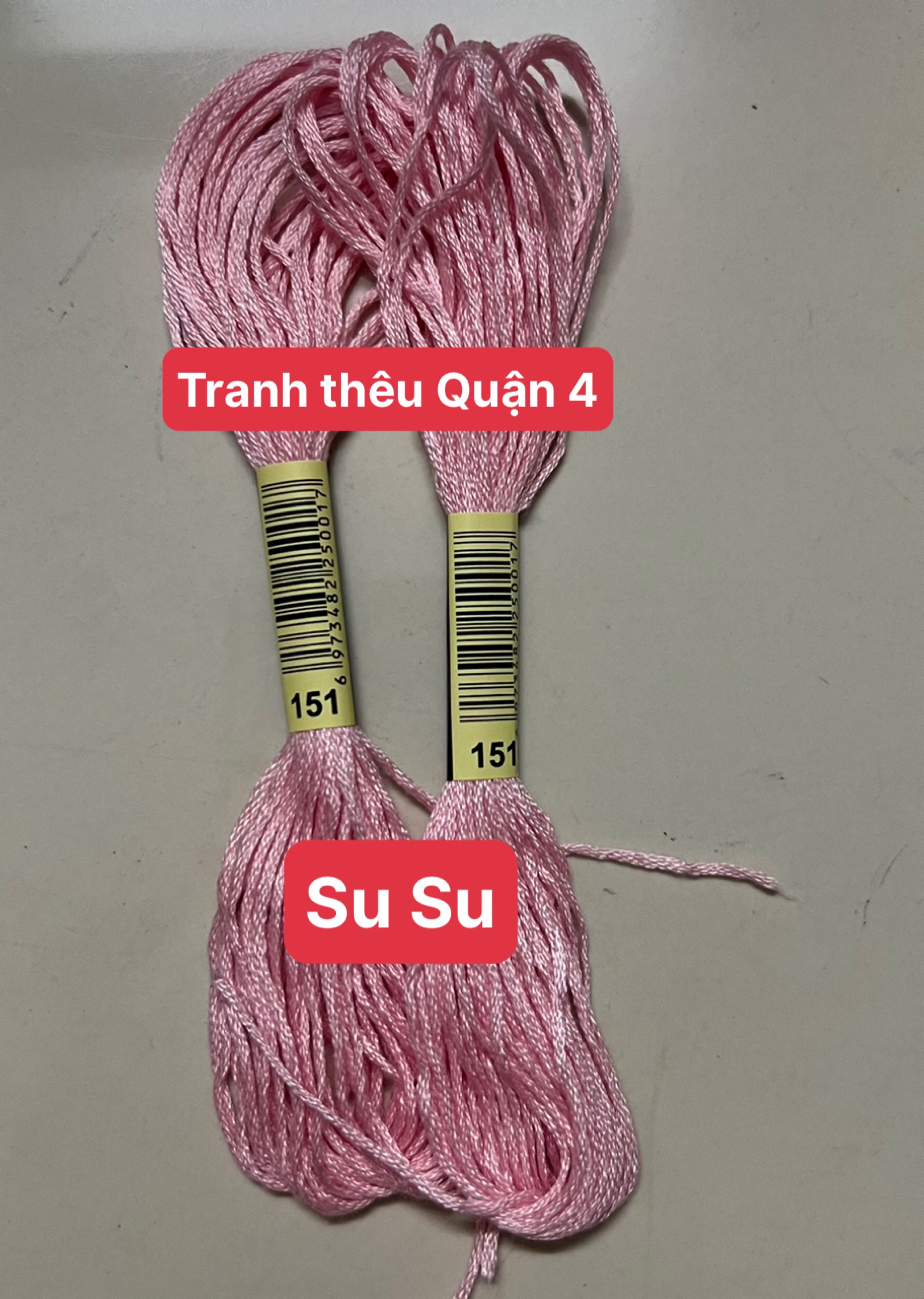 Chỉ cotton thêu tranh chữ thập theo mã DMC, mã từ 150 đến 169