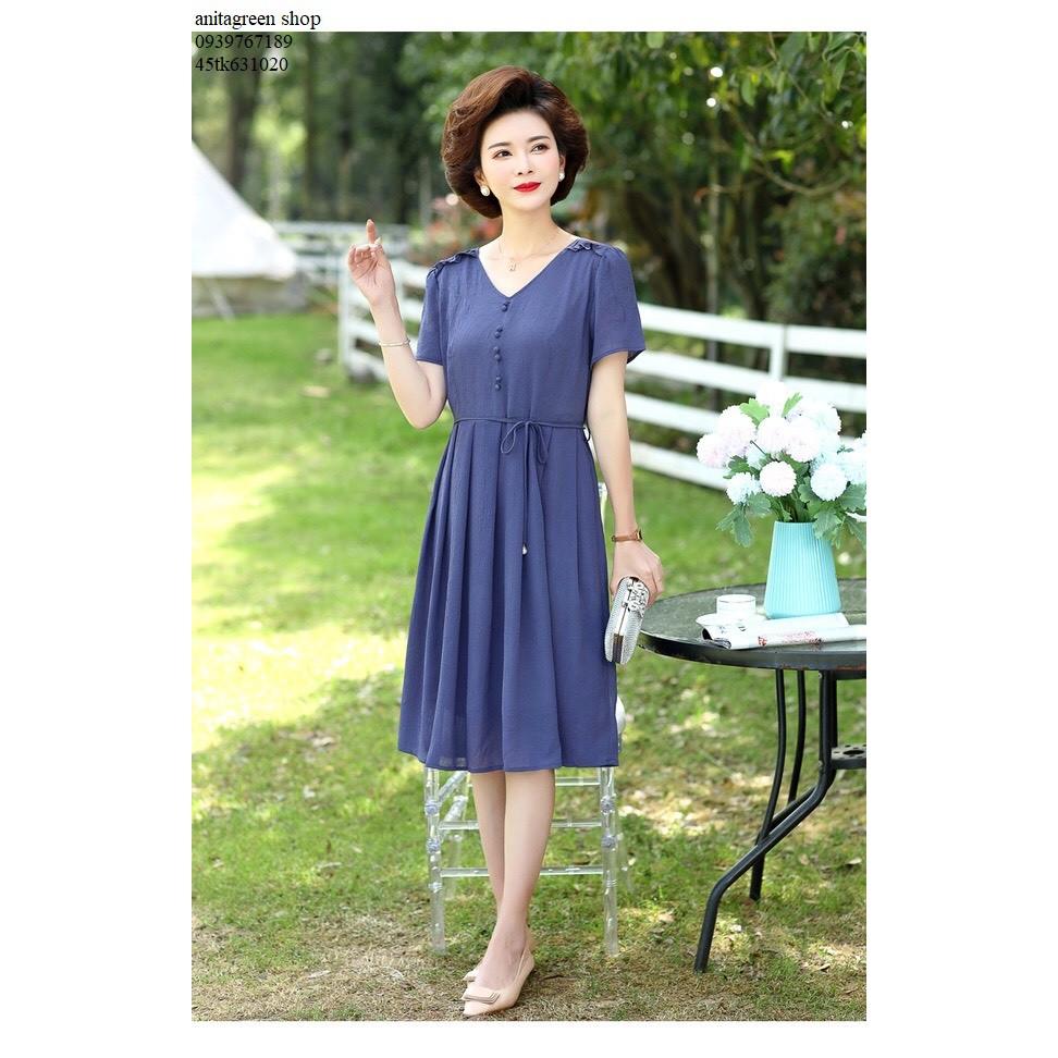 tk631020-ĐẦM XÒE TRUNG NIÊN THẮT EO