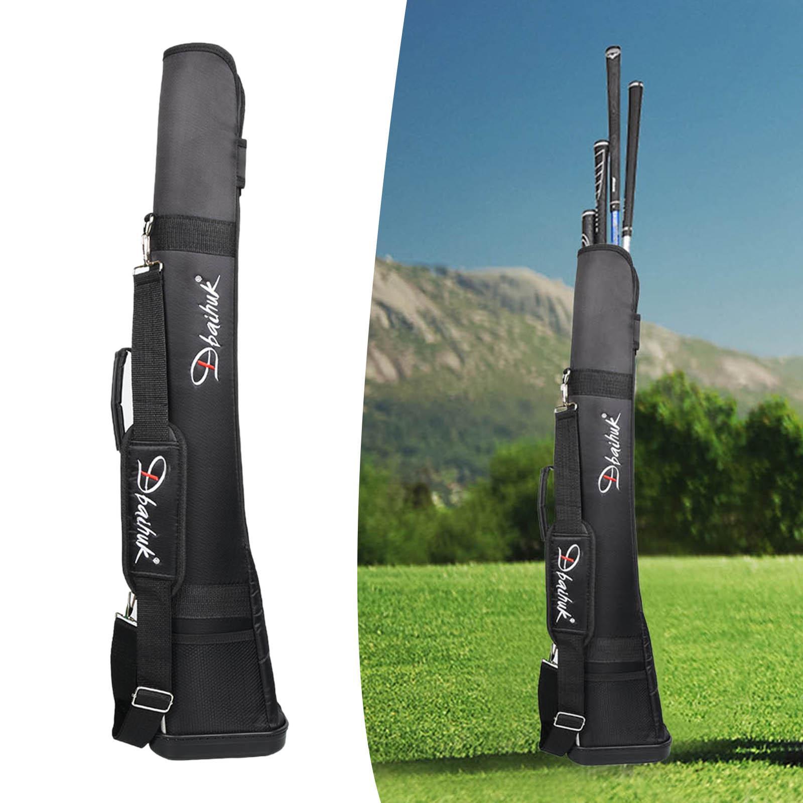 Sunday Bag Beginners Adjustable Strap Pouch Golf Club Travel Bag