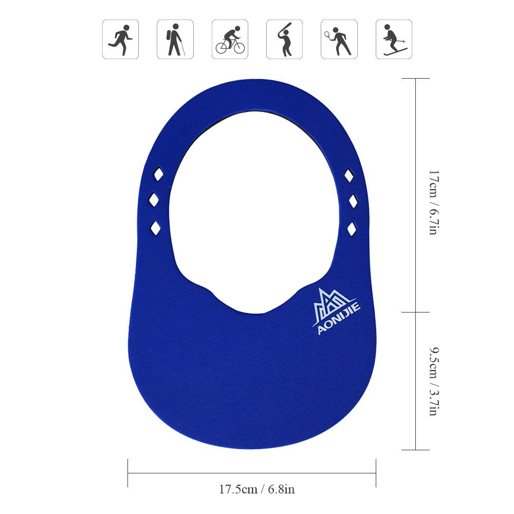 Mũ che nắng hở đầu bằng Vải SBR co giãn mềm và nhẹ có tính năng nhanh khô giúp bạn thoải mái khi chơi thể thao.