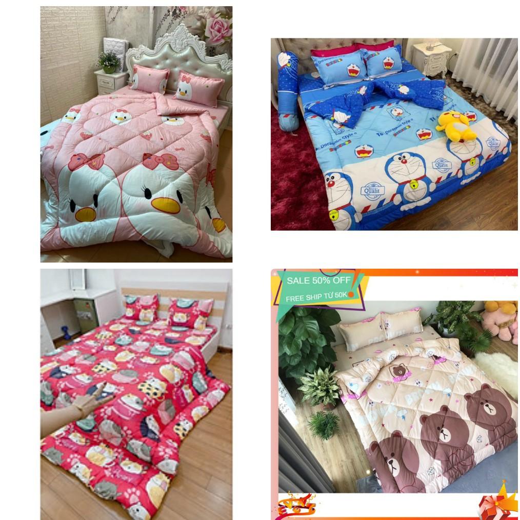 Bộ Chăn Phao Kèm Ga Và Vỏ Gối Dành cho Mọi Gia Đình_TH