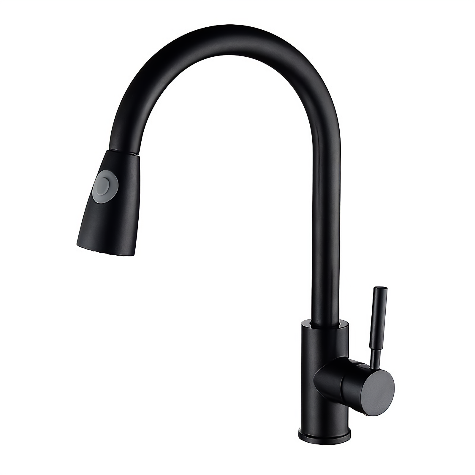 Vòi Rửa Chén Kg53 Nóng Lạnh Dây Rút Cao Cấp Inox304, Dùng Cho Mọi Bồn Rửa Chén Bát Nhà Bếp, Dây Rút Dễ Tiện Dụng , 2 Chế Độ Nước Kèm Dây Nóng Lạnh 40Cm - Hàng Chính Hãng - Sơn Tĩnh Điện Đen