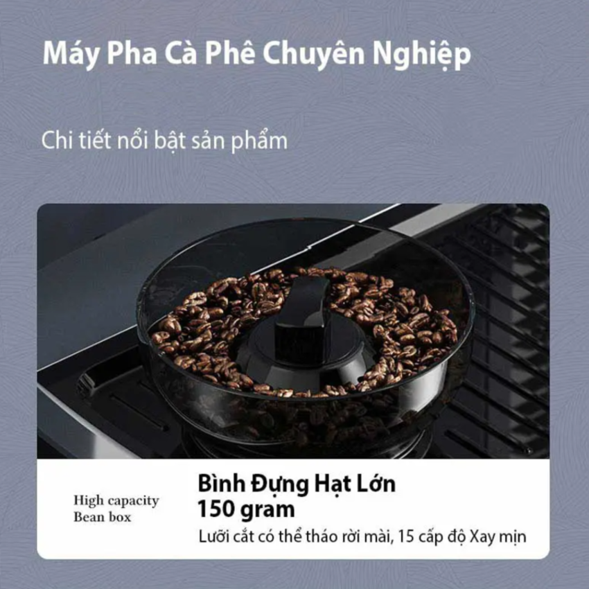 Máy pha cà phê Espresso chuyên nghiệp 4 trong 1. Thương hiệu Anh Quốc cao cấp Tanser - EM3108Plus (Bảo Hành 1 NĂM)