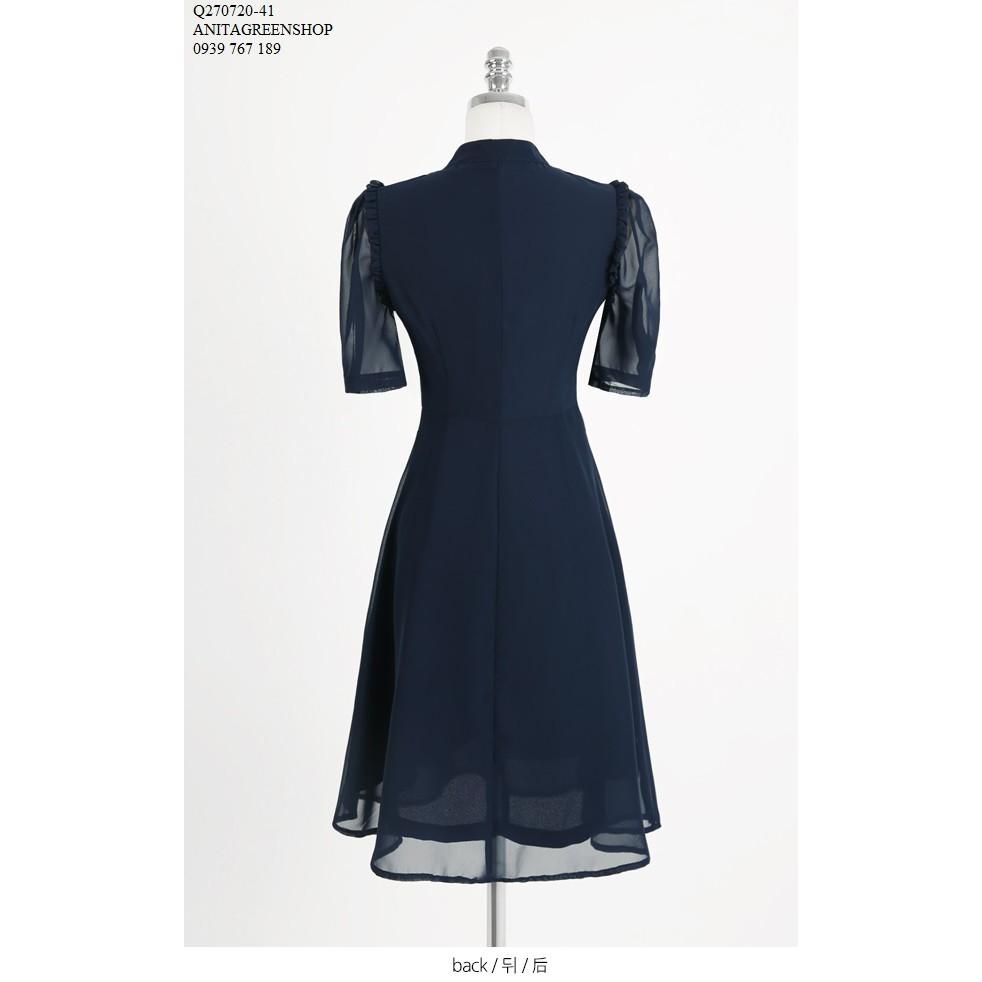 Q270720 ĐẦM SƠ MI NỮ PHỐI NƠ