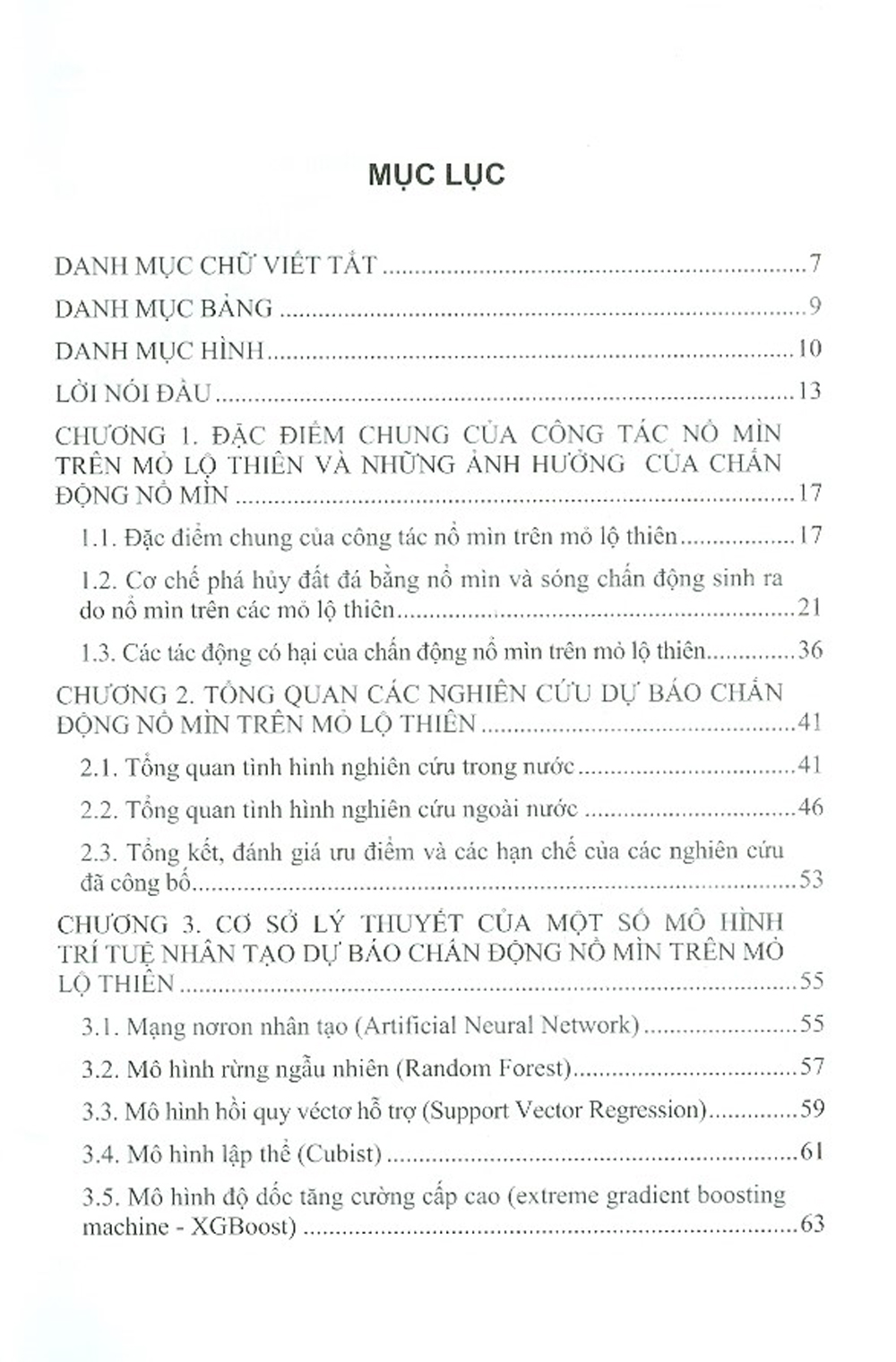 Dự Báo Chấn Động Nổ Mìn Trong Khai Thác Mỏ Lộ Thiên Bằng Mô Hình Trí Tuệ Nhân Tạo