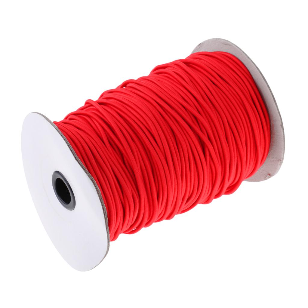 3mm Strong Elastic Round Bungee Rope Shock Cord Tie Down Boats Trailers Roof Rack 100m 50m 30m 20m 10m 5m 2m 1m 0.5m - Various Colors