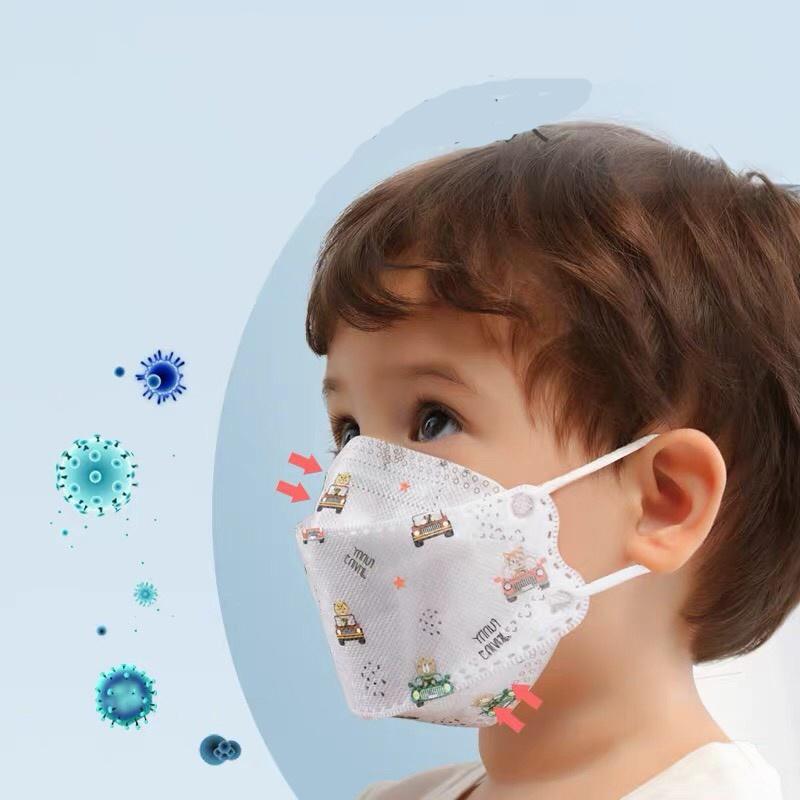 Khẩu trang trẻ em KF94 Túi 20 CHIẾC, khẩu trang cho bé 4D họa tiết xinh xắn, đáng yêu, Togabo