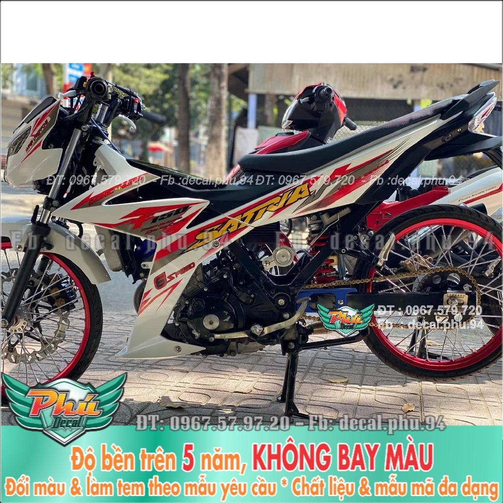 Tem Rời Satria Trắng đỏ Mới (K)