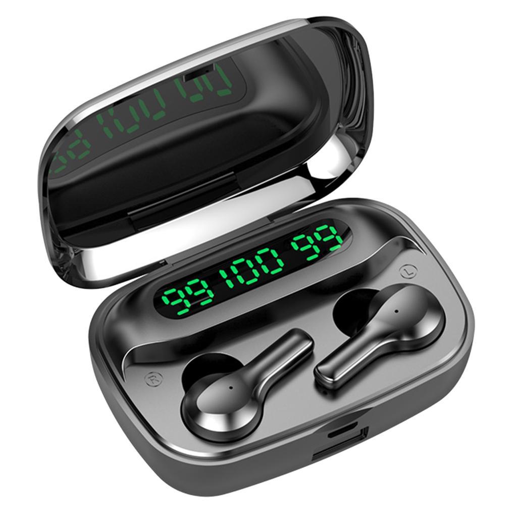 IPX7 Bluetooth 5.0 Wireless Headset Earphones Earbuds Waterproof Black