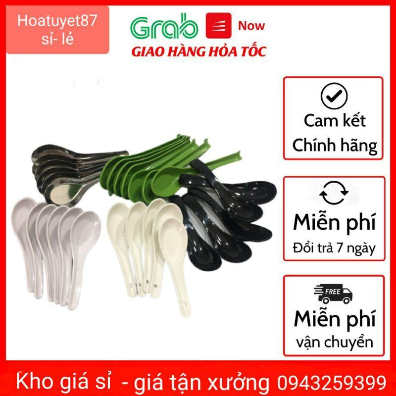 Thìa Ăn Cơm Melamine Thìa Súp Fataco Các Màu