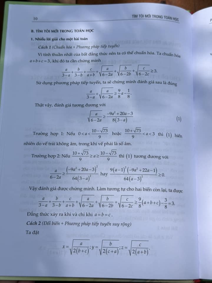 Sách - Tìm tòi mới trong toán học (sách dành cho học sinh chuyên toán THCS, THPT)