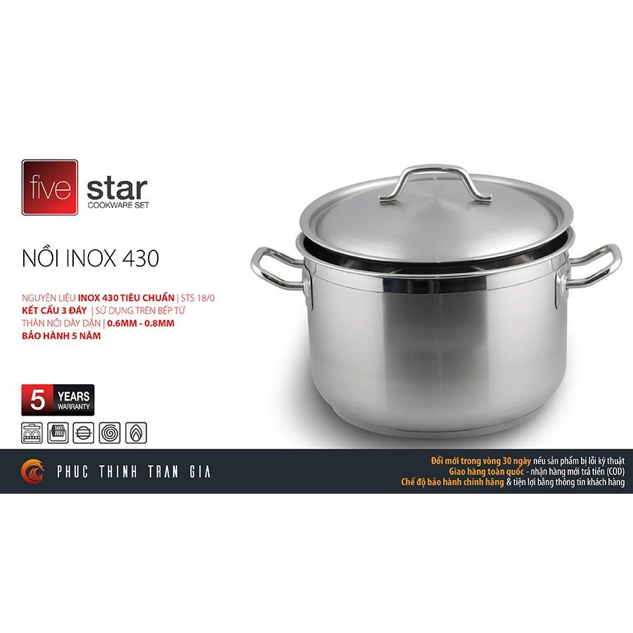 Nồi luộc gà 3 đáy inox 430