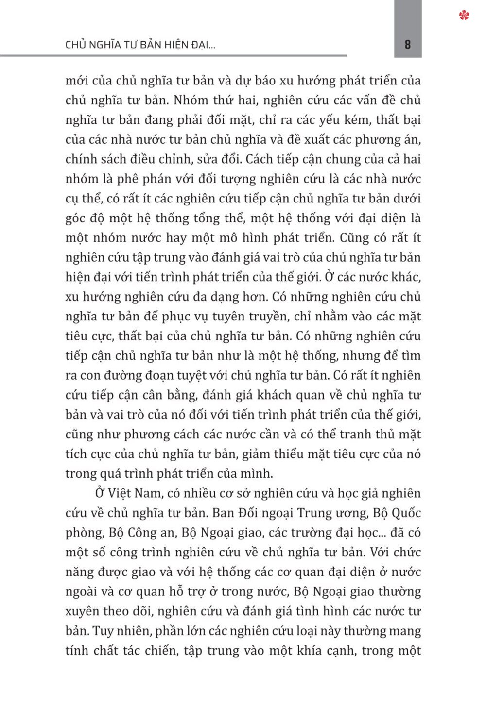 Chủ nghĩa tư bản hiện đại vai trò, tác động đến tiến trình phát triển và định hướng chính sách của Việt Nam - bản in 2025