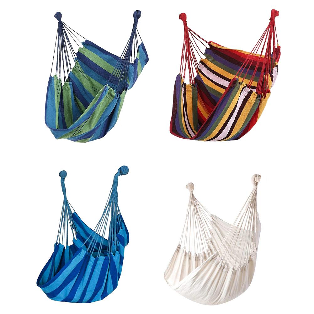 Giải Trí Cắm Trại Sọc Võng Di Động Ghế Xích Đu Treo Giường Vải Võng Không Đứng Đa Năng Tiện Lợi Sân Giường