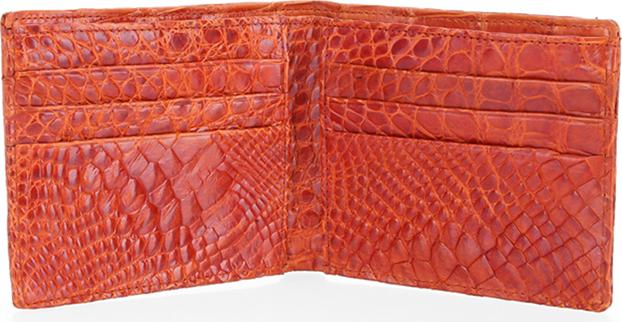 Ví Nam Da Cá Sấu Vip 2 Mặt Da Huy Hoàng HT2728 (12,5 x 10 cm) - Vàng