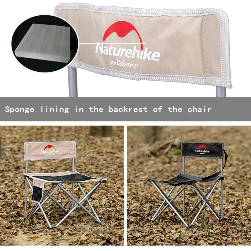 Ghế cắm trại dã ngoại Naturehike du lịch câu cá xếp gấp gọn mini chịu tải 70kg A213