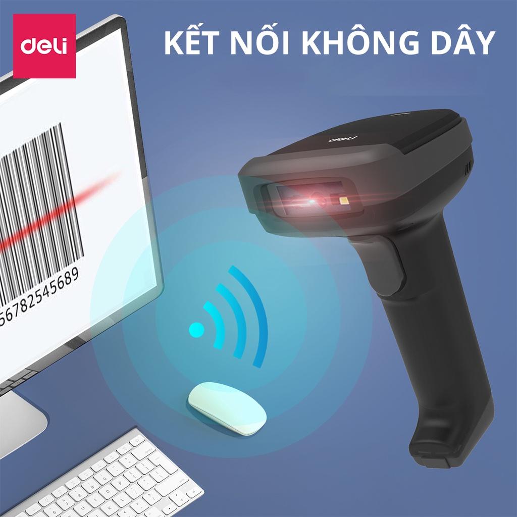 Máy Quét Mã Vạch 1D 2D Đa Ứng Dụng Deli - Quét Mã Bar Code QR Siêu Thị, Cửa Hàng Tạp Hóa, Kho Hàng, Kết Nối USB Có Dây Đa Thiết Bị Thông Minh - Hàng Chính Hãng- ES221