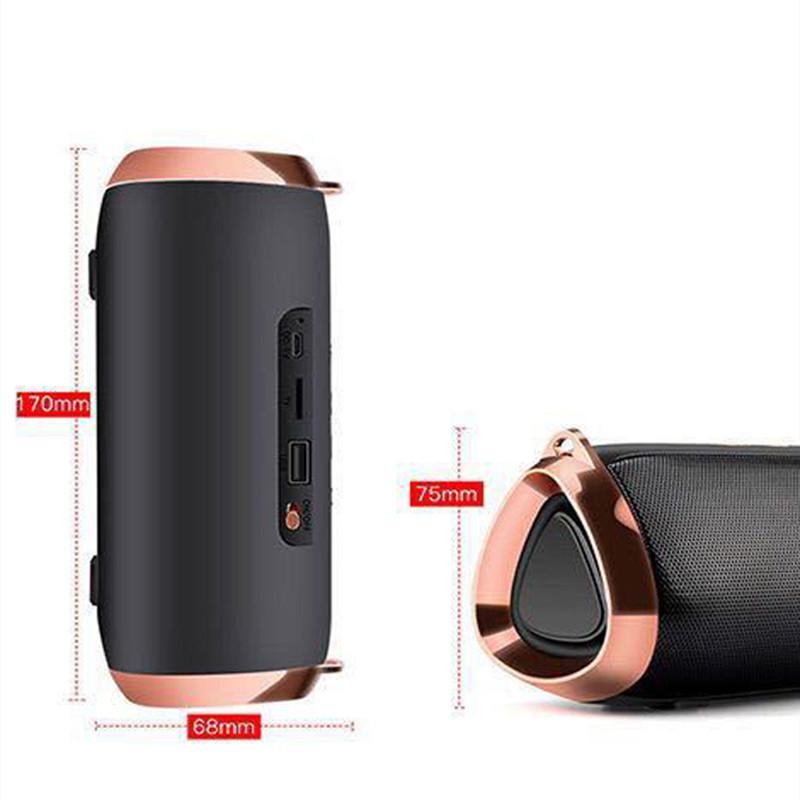 Loa Bluetooth chống nước di động 6W Loa siêu trầm HIFI Âm thanh trầm Cột ngoài trời TWS USB / TF Music Charging Speaker - Hàng Chính Hãng PKCB