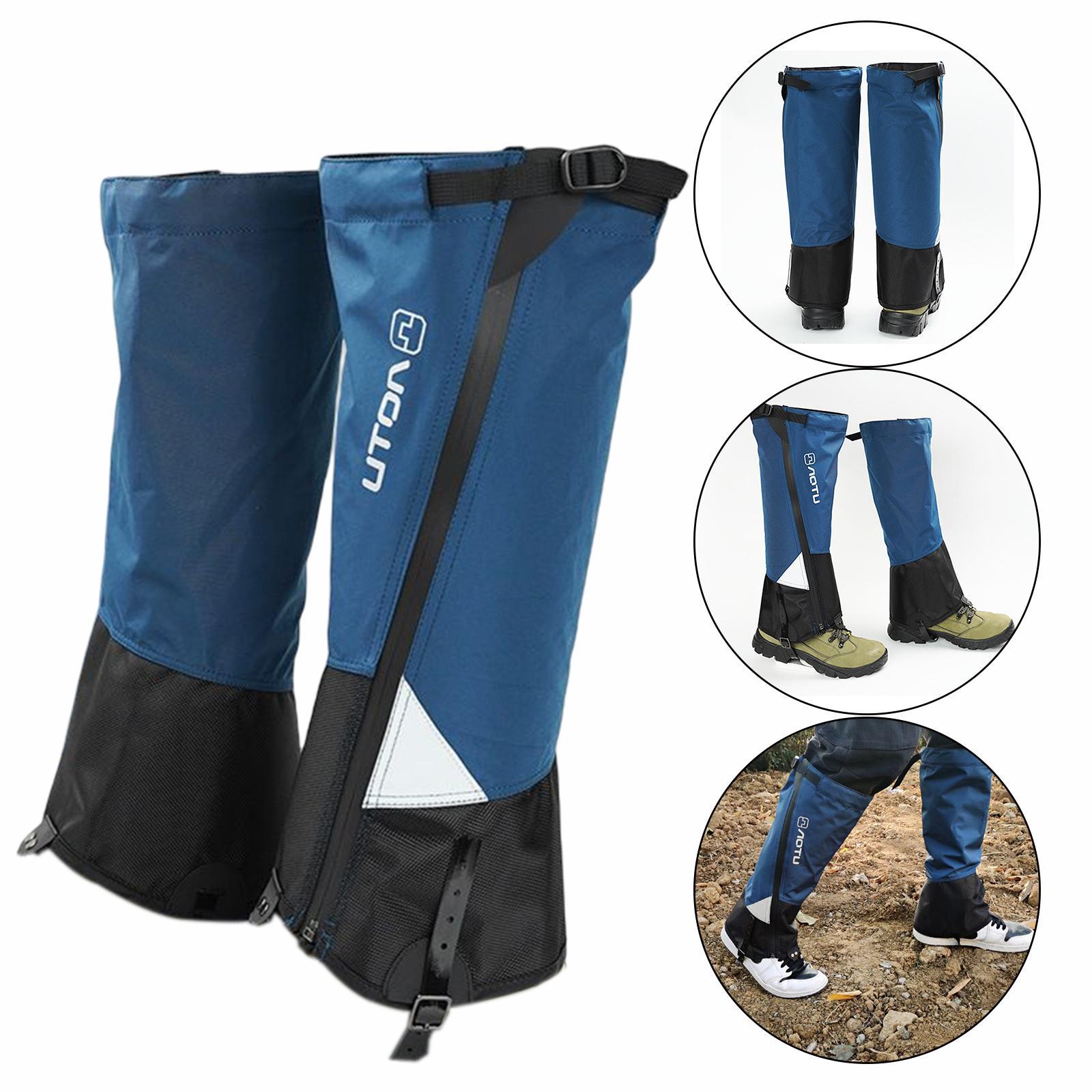 Adjustable Leg Gaiters Waterproof Snowproof Durable Cover for Climbing Outdoor Sports