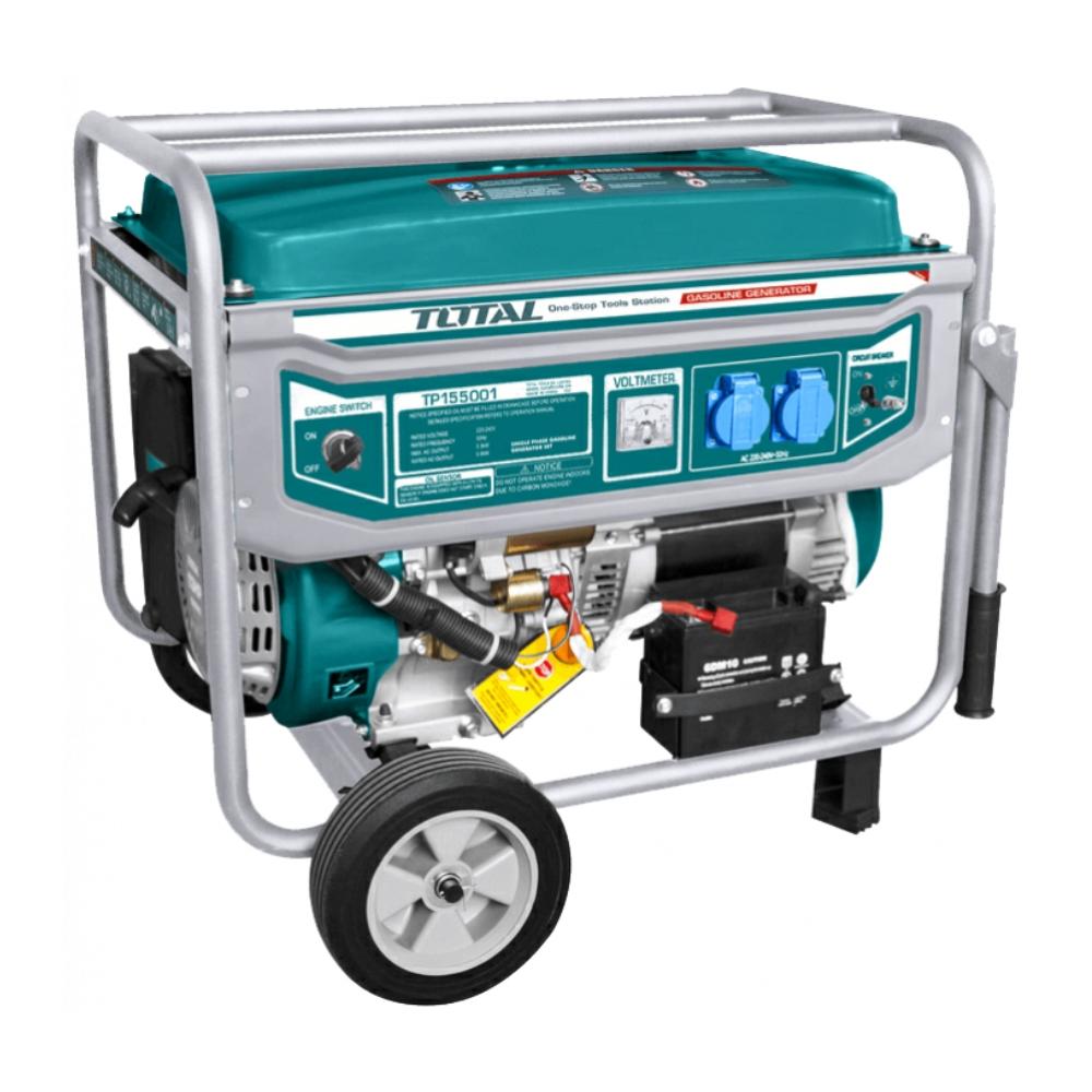 MÁY PHÁT ĐIỆN DÙNG XĂNG BH 12 THÁNG TOTAL TP155001 - HÀNG CHÍNH HÃNG