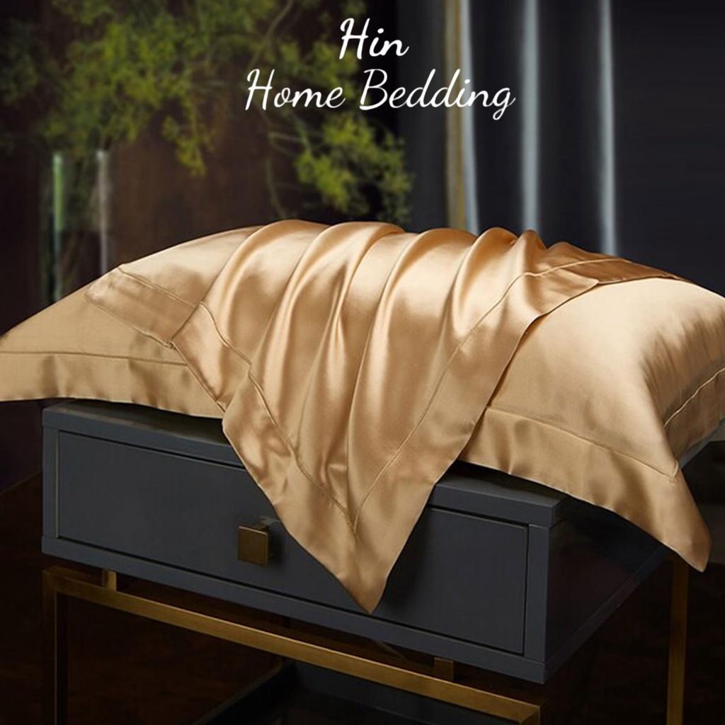 Vỏ Áo Gối Nằm Lụa 50x70cm Hin Home Bedding Mẫu 3