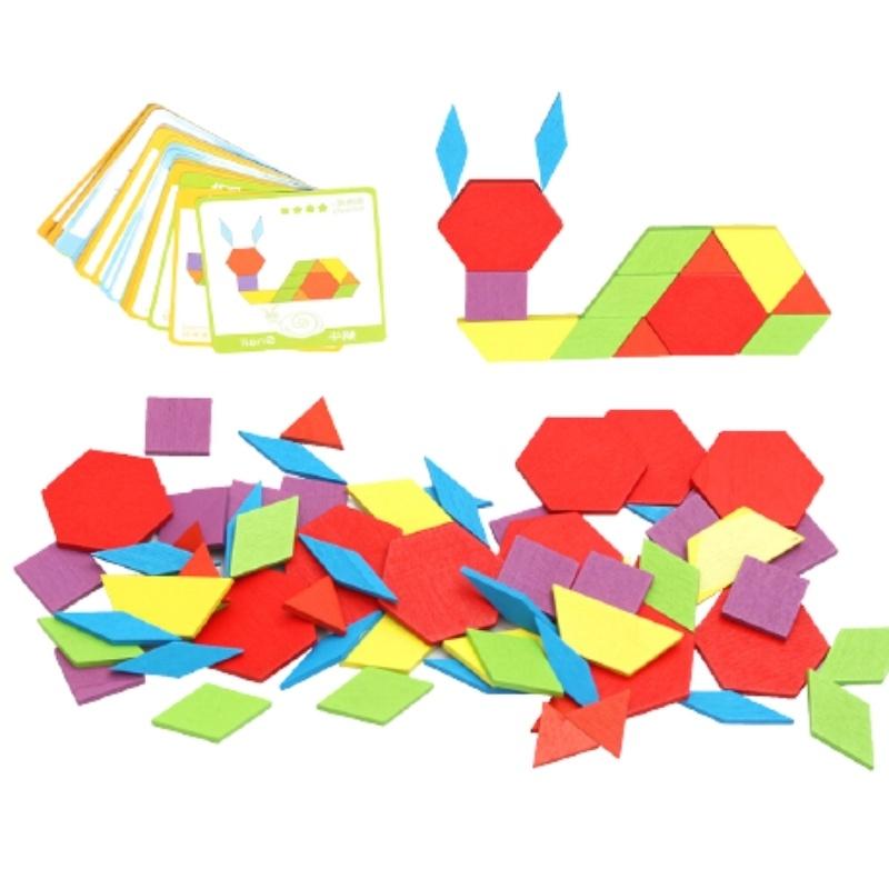 Đồ Chơi Xếp Hình Bộ Xếp Hình Sáng Tạo PATTERN BLOCKS 130 Chi Tiết